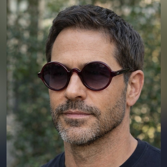 Morgenthal Frederics Luxury Made in France Burgundy Sunglasses Brand New